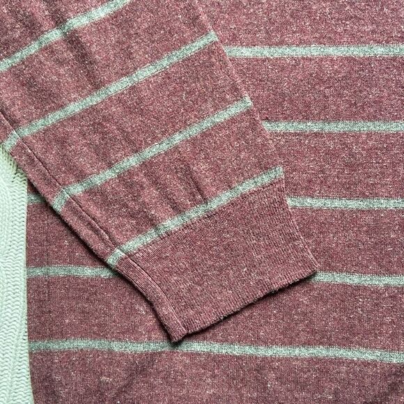 Sonoma Men’s Fine Gauge Stripe Crewneck Sweater Lightweight - Picture 3 of 7